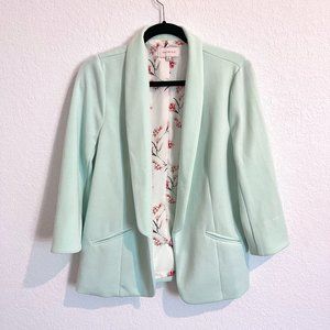 Skies are Blue Light Blue Hannah Modal Scuba Blazer Size L